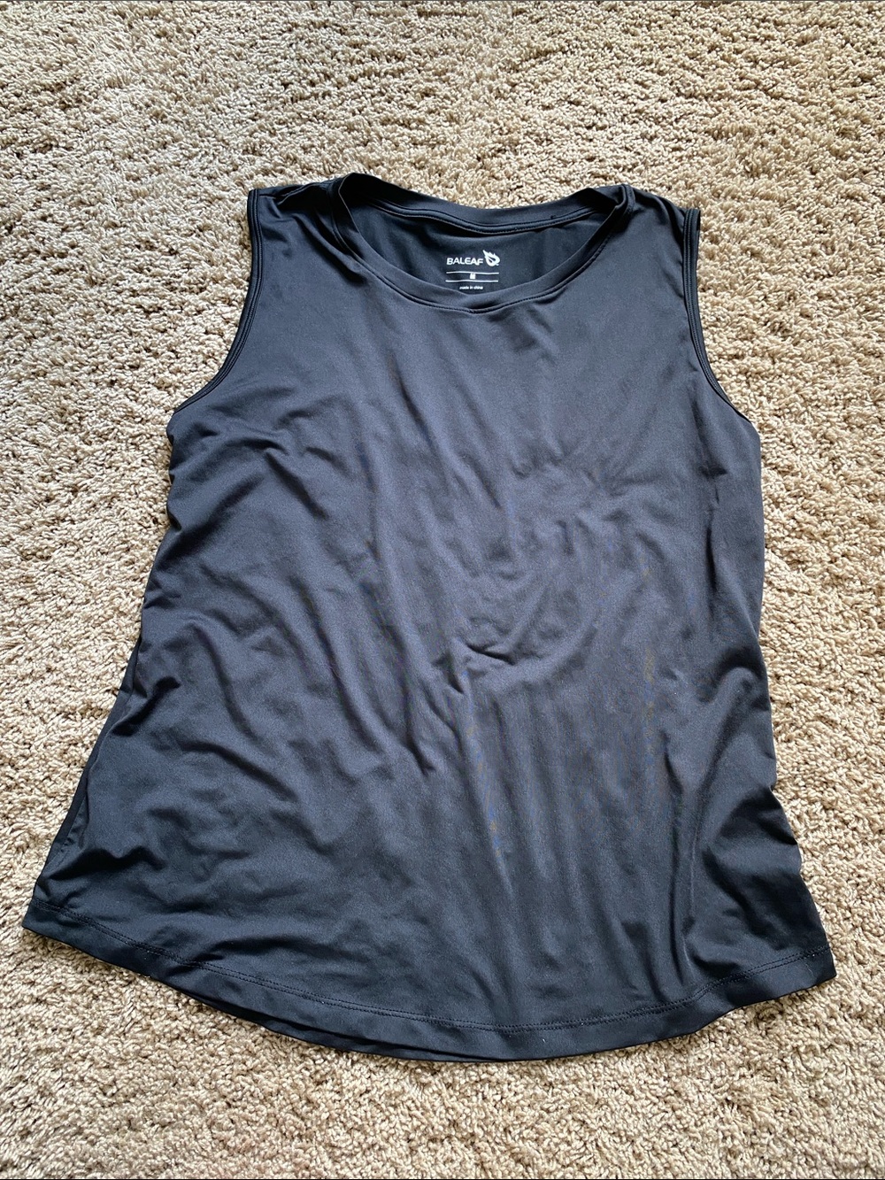 Baleaf Black Athletic Sleeveless Tank Top
